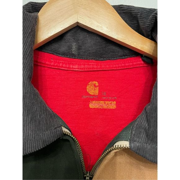 Carhartt Custom Reworked Color Block Duck Jacket Size M - Picture 3 of 9
